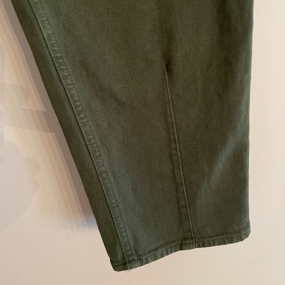 🇬🇧 ME+EM cropped olive jeans/canvas pants - Picture 5 of 12